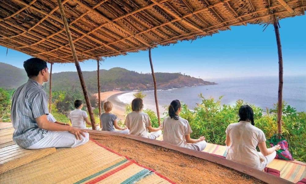 Artistic yoga retreat at SwaSwara Gokarna near Om Beach.